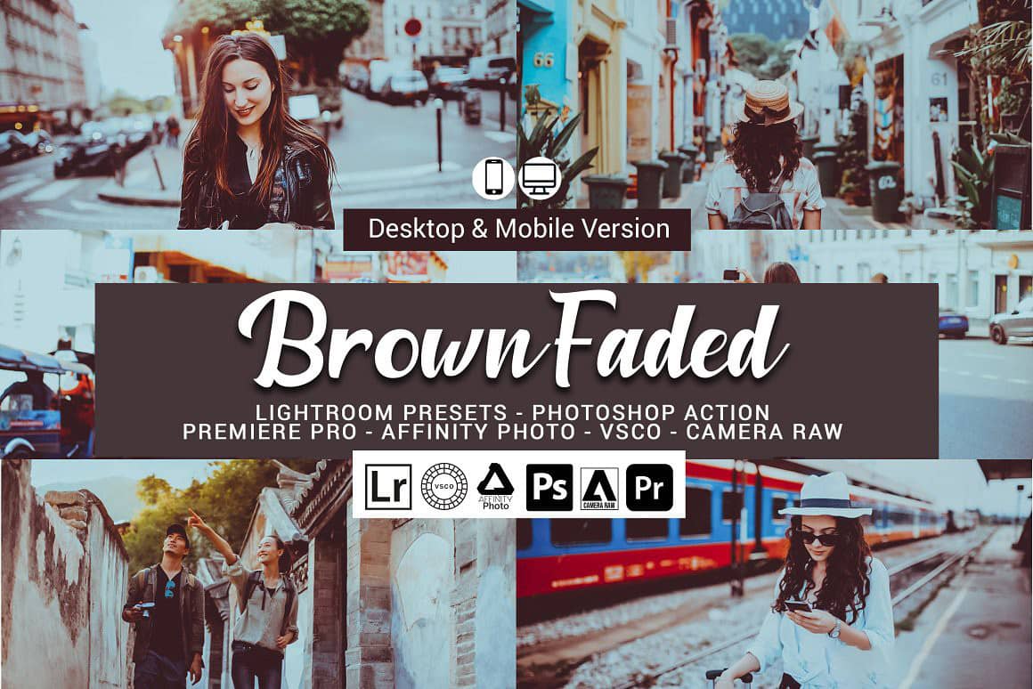 历史名城旅拍褪色胶片Lightroom预设APP滤镜旅行Vlog视频调色LUT预设