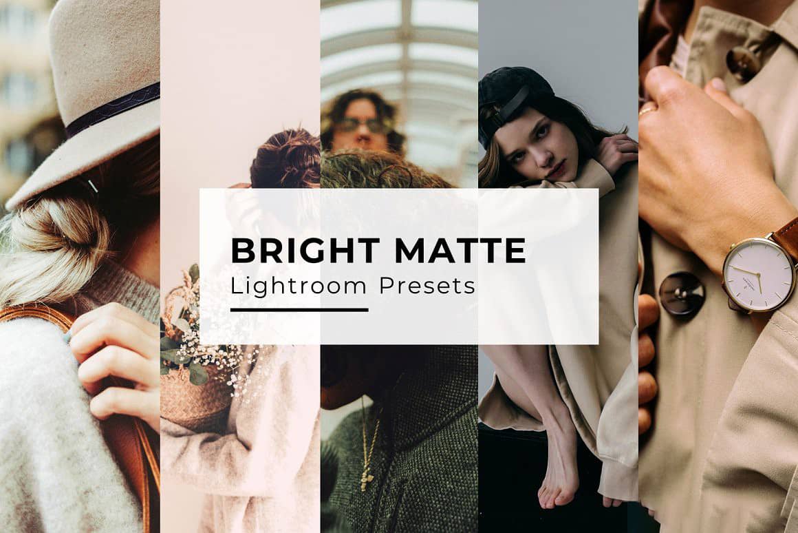 哑光复古电影人像后期调色Lightroom预设 Bright Matte Lightroom Presets