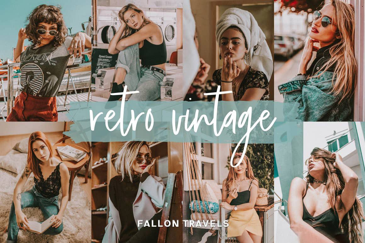 复古电影胶片人像Lightroom预设与手机lr预设 Retro Lightroom Mobile Presets