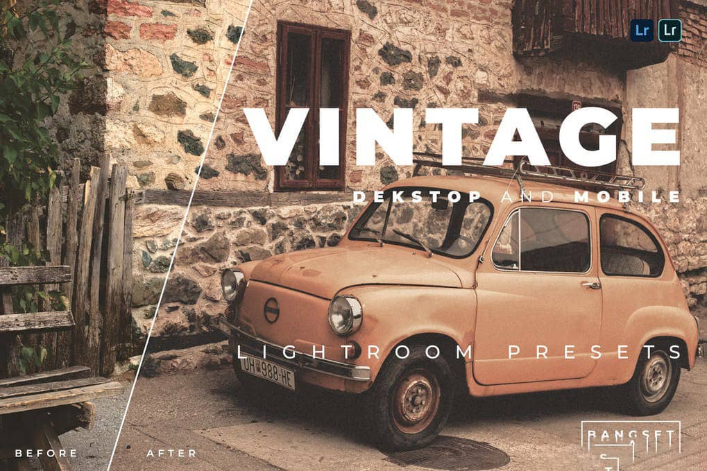 奥斯卡老电影褪色胶片Lightroom预设移动APP滤镜 Bangset vintage preset