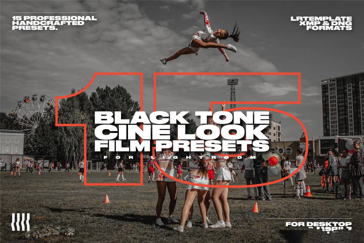 数字电影胶片LR预设+手机LR预设 Black Tone Cine Look Film Presets