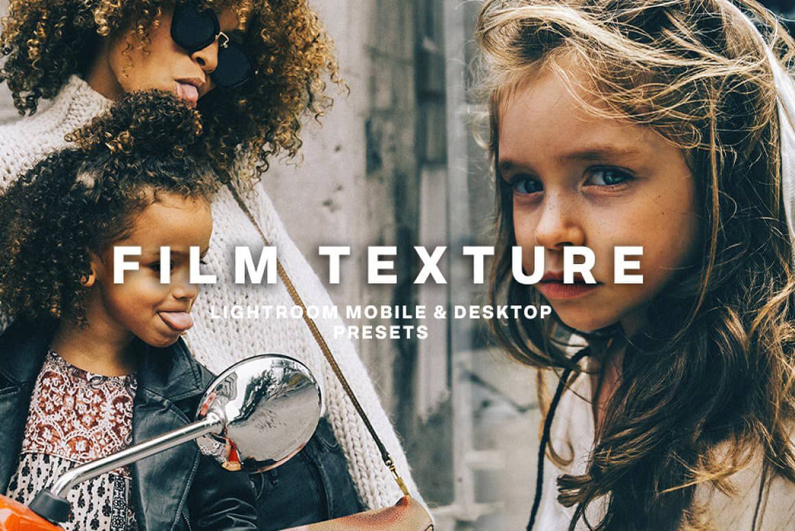 数字电影胶片纹理Lightroom预设移动APP预设 FILM TEXTURE PRESETS