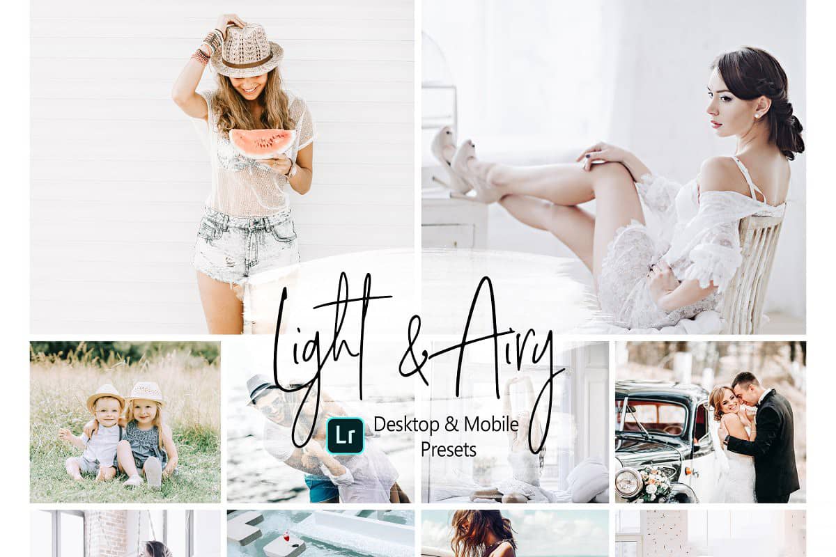 旅拍人像婚礼清新典雅胶片Lightroom预设+手机版APP滤镜预设