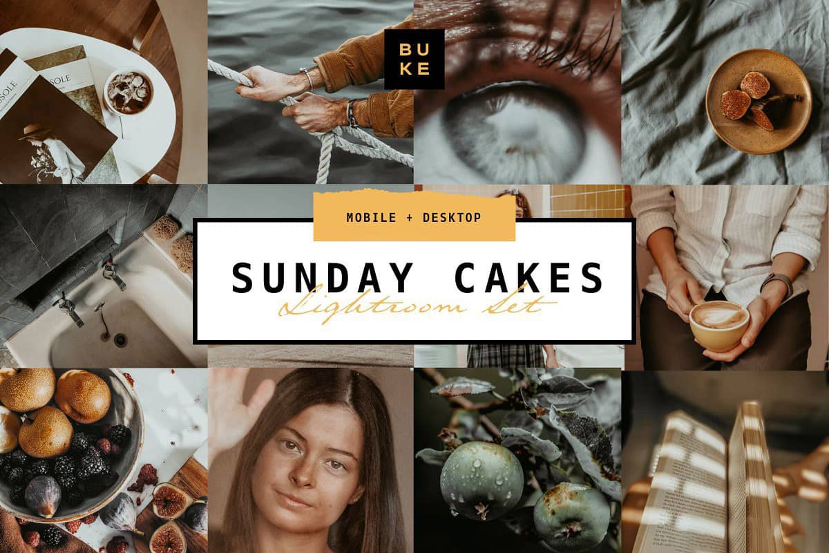 旅拍时尚胶片LR预设手机修图LR预设 Sunday Cakes-Lightroom Presets