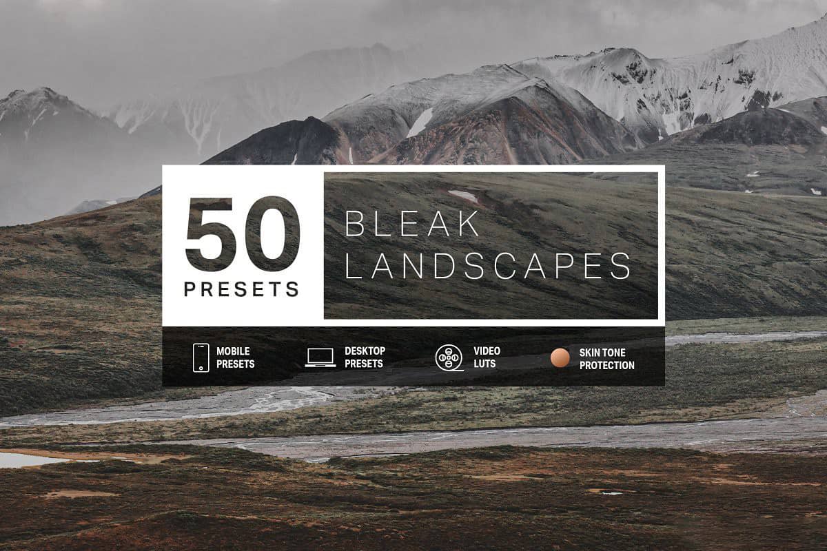 旅拍风光电影胶片LR预设+LUT预设 Bleak Lightroom Presets + LUTs