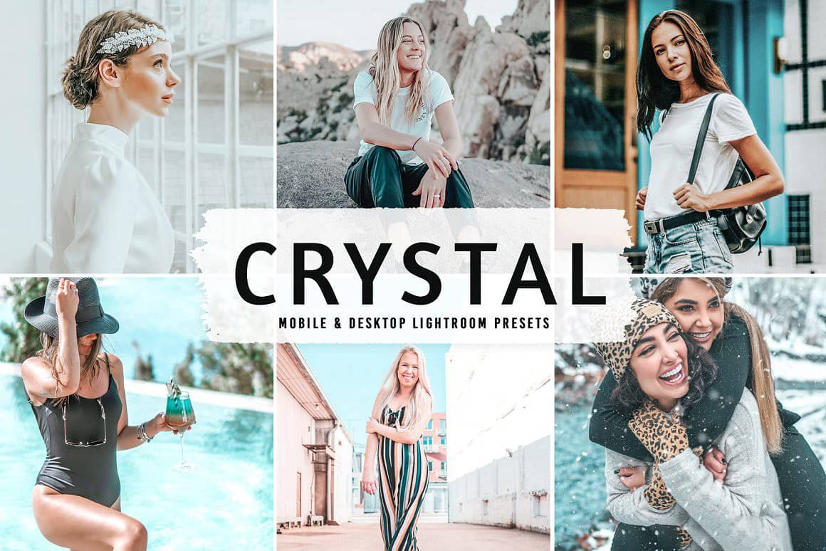 明亮电影人像后期调色Lightroom预设 Crystal Pro Lightroom Presets