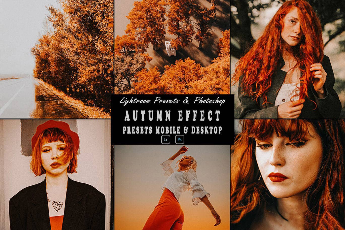 浓郁秋季色彩胶片人像Lightroom预设 Autumn Photoshop Action amp; Lightrom Presets
