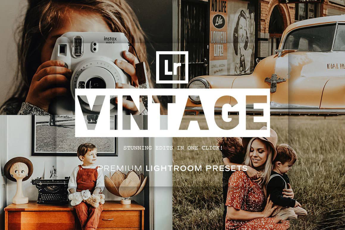 经典复古情绪人像胶片LR预设手机LR滤镜 Vintage Lightroom Presets