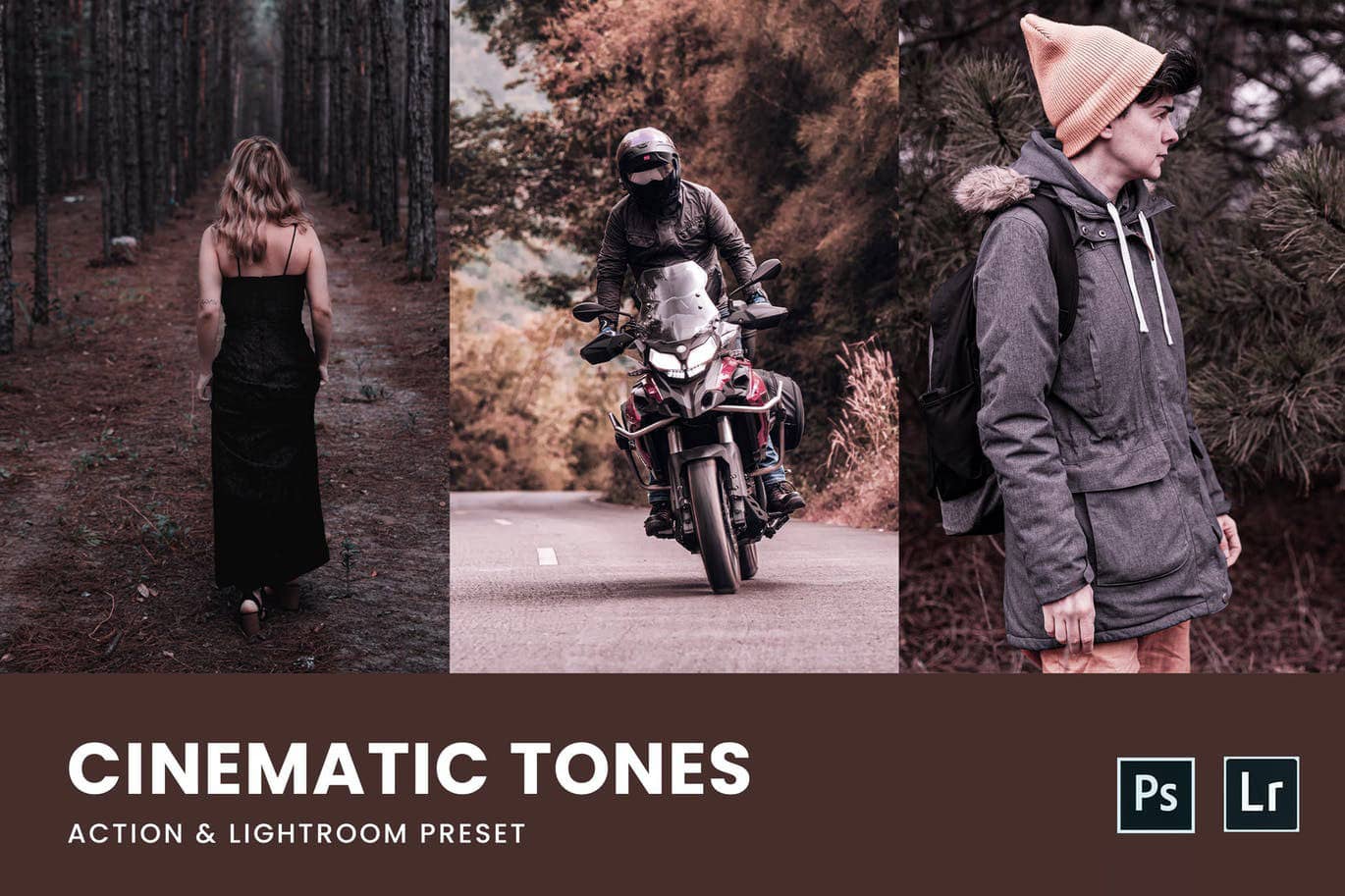 经典电影胶片黄色调和 Lightrom预设与移动版LR预设Photoshop动作