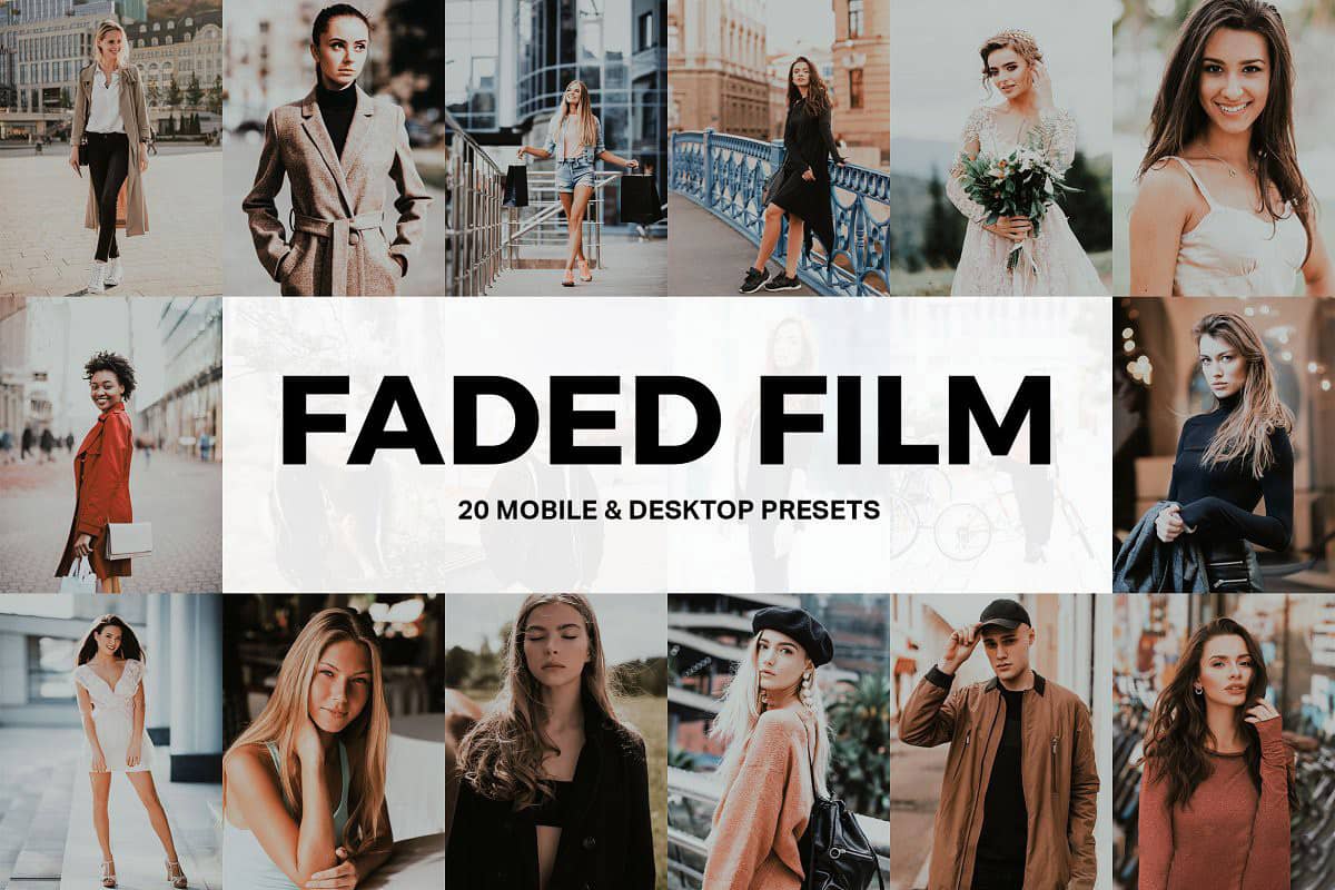 经典褪色电影胶片LR预设旅拍视频调色LUT预设手机版LR预设