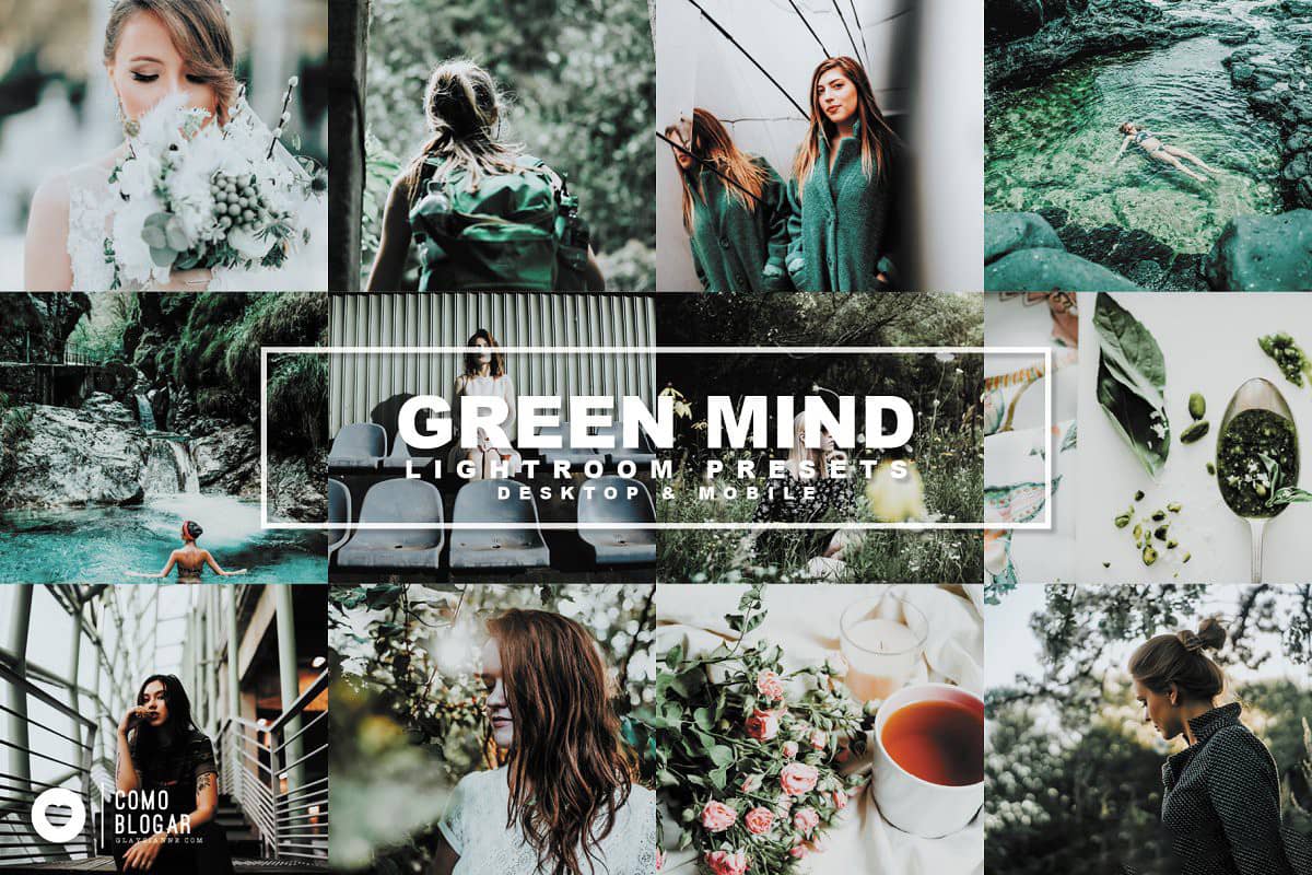 绿色调低饱和胶片预设Lightroom预设 Green Mind Lightroom Presets