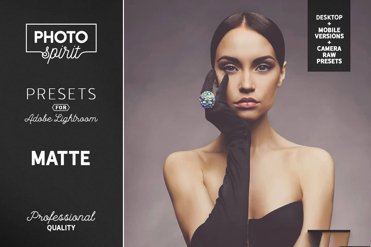 胶片磨砂质感人像Lightroom预设+手机版LR滤镜Matte LR Presets Mobile