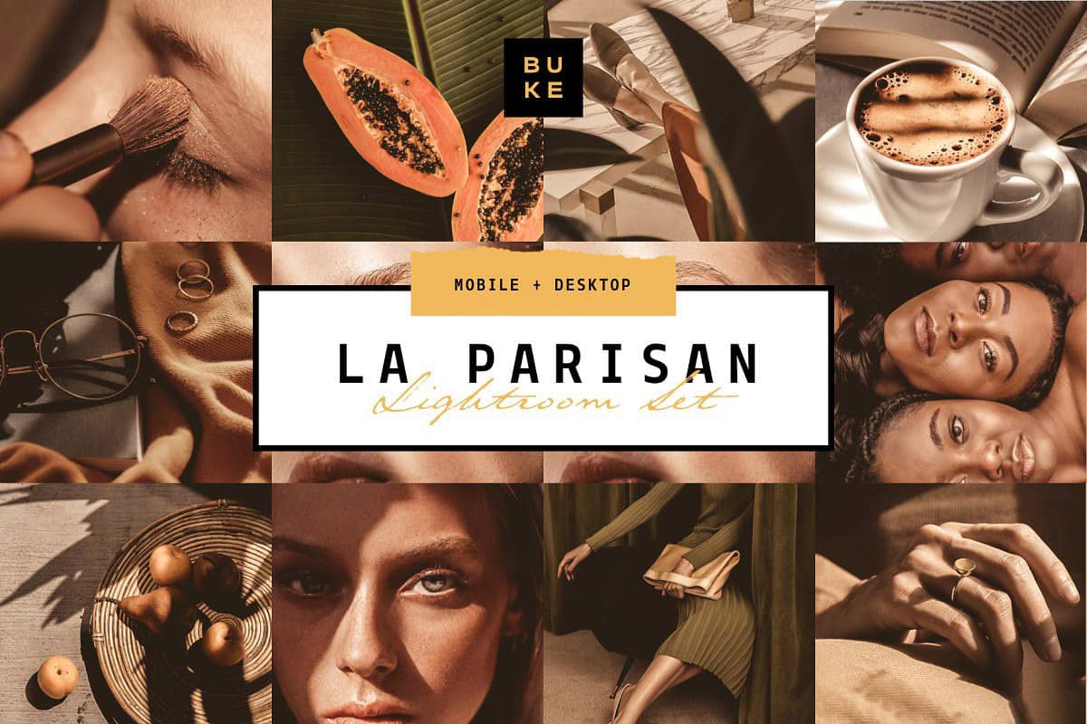 莫兰迪棕褐色复古胶片LR预设+APP预设 La Parisan Lightroom Preset