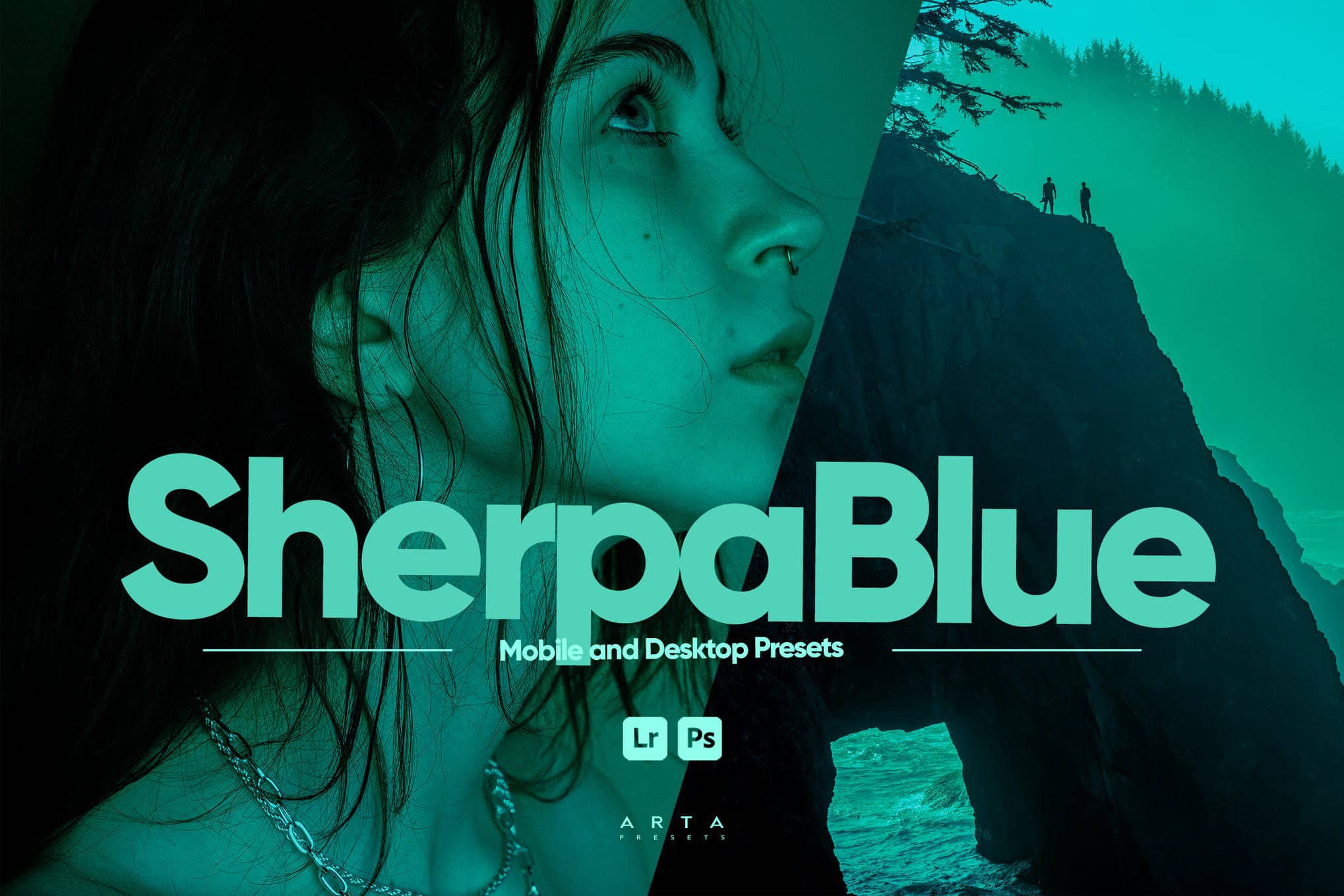 蓝调电影人像摄影后期调色Lightroom预设 Sherpa Blue Presets for Lightroom