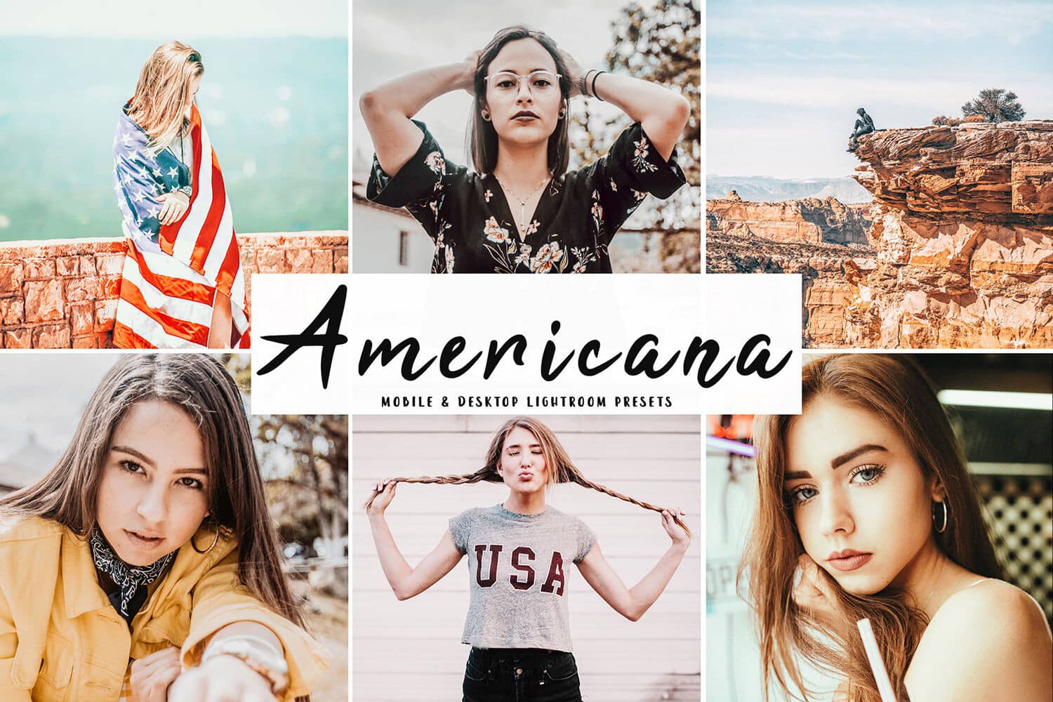 褪色电影胶片Lightroom预设+手机版LR预设 Americana Lightroom Presets