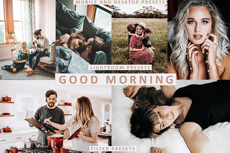 高对比电影胶片LR预设+手机LR预设 Good Morning Lightroom Presets