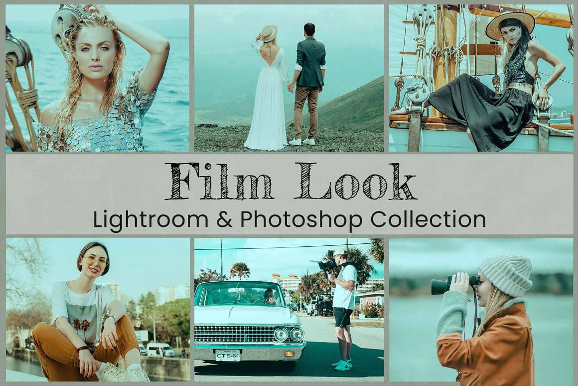 高端青橙蓝调电影外观Lightroom预设及LUT预设 Film Look Lightroom Presets Ps LUTs