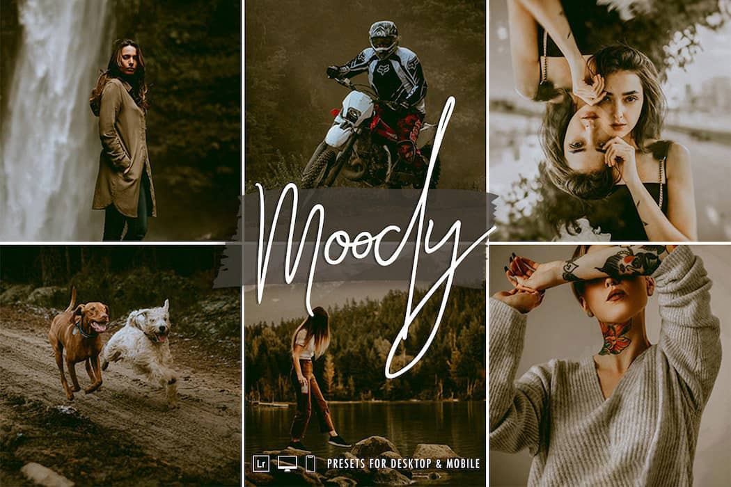 黑暗情绪旅拍电影胶片Lightroom预设手机APP预设 The Moody Vibe Lightroom Preset