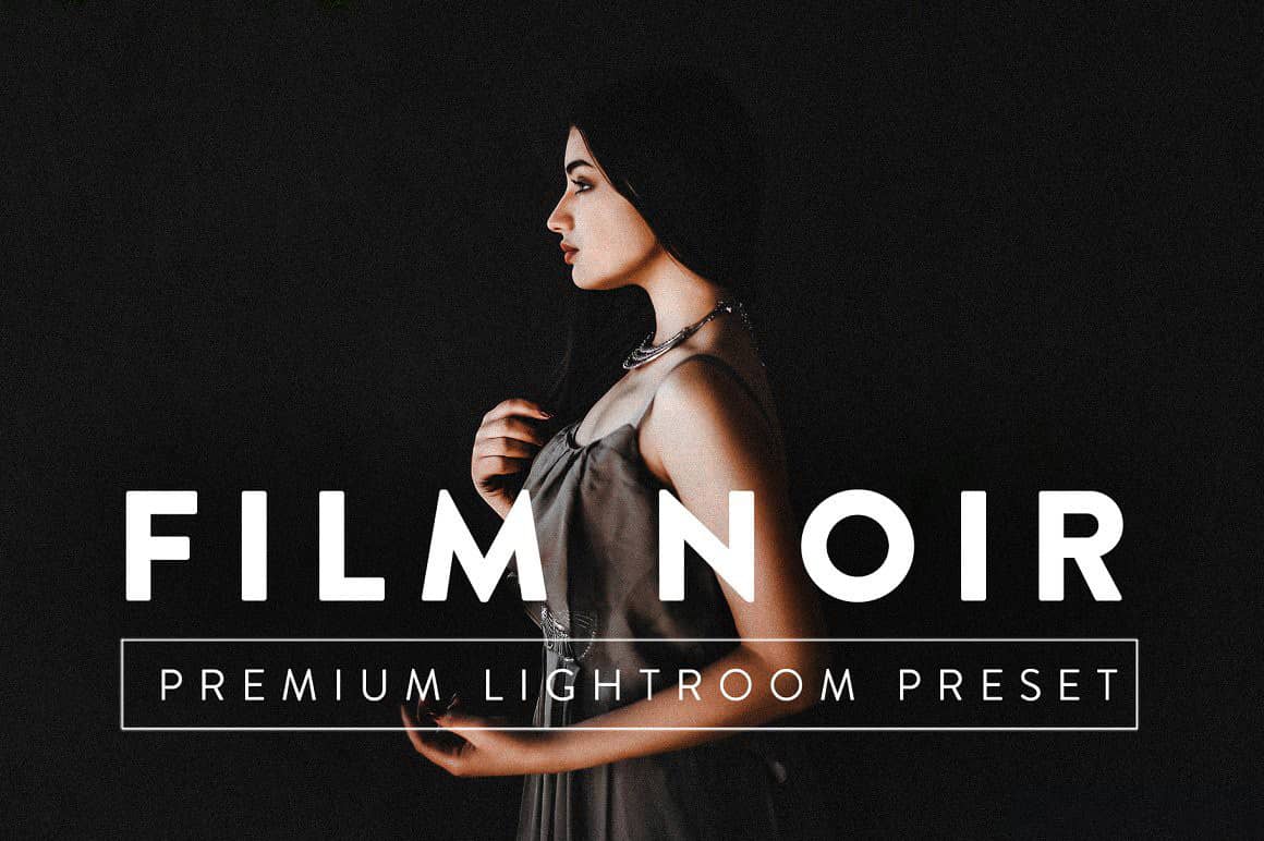 黑暗电影系胶片人像R预设手机APP滤镜 FILM NOIR Pro Lightroom Preset