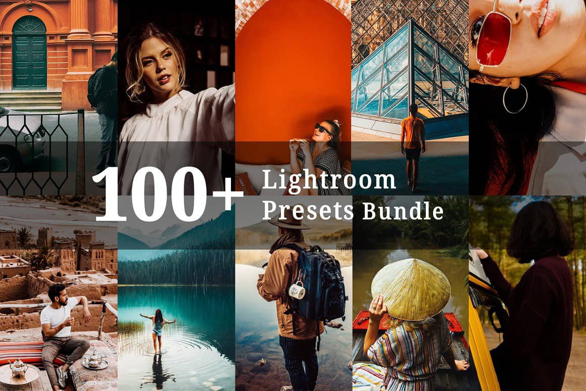 100+旅拍电影胶片人文风光风Lightroom预设 100+ Lightroom Presets Bundle