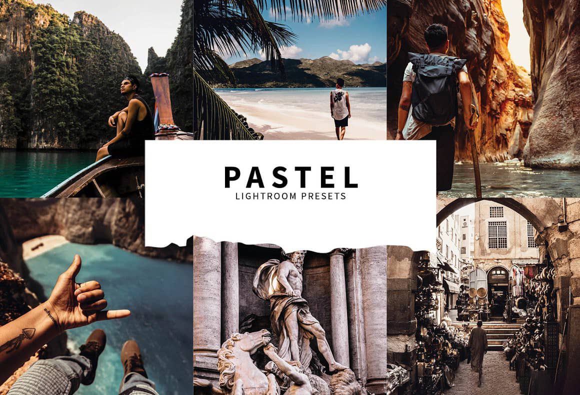 10种柔和旅拍电影胶片色调Lightroom预设 Pastel Lightroom Presets