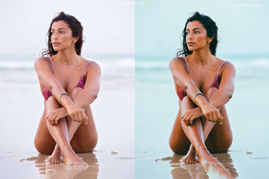12个热带生活旅行胶片人像Lightroom预设 12 Tropical Life Presets