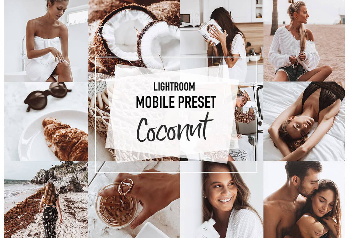 INS风夏季旅拍人像咖啡肤色LR预设+手机版Lightroom Mobile预设