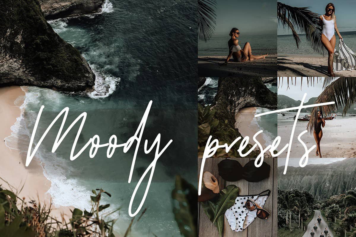 INS风格网红博主旅拍人像Lightroom预设+手机版lr预设MOODY BLOGGER