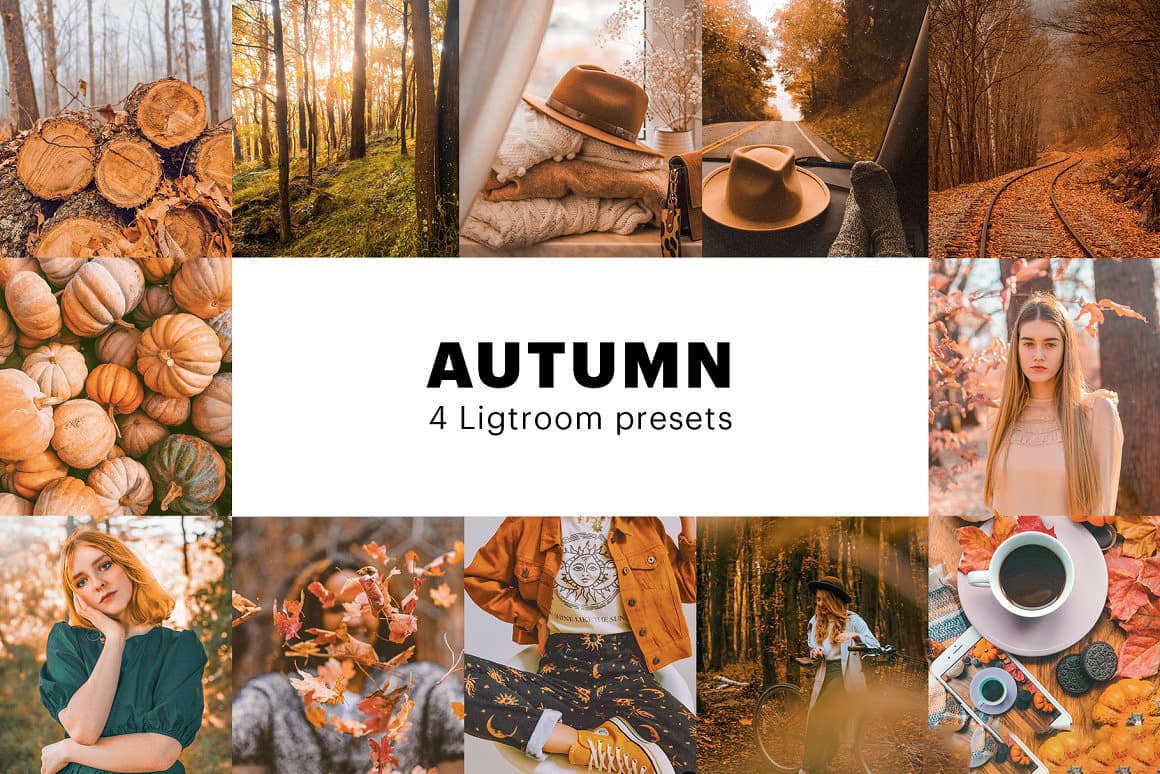 INS风秋季色调旅拍风光人像LR预设+移动APP预设 4 Autumn Lightroom Presets