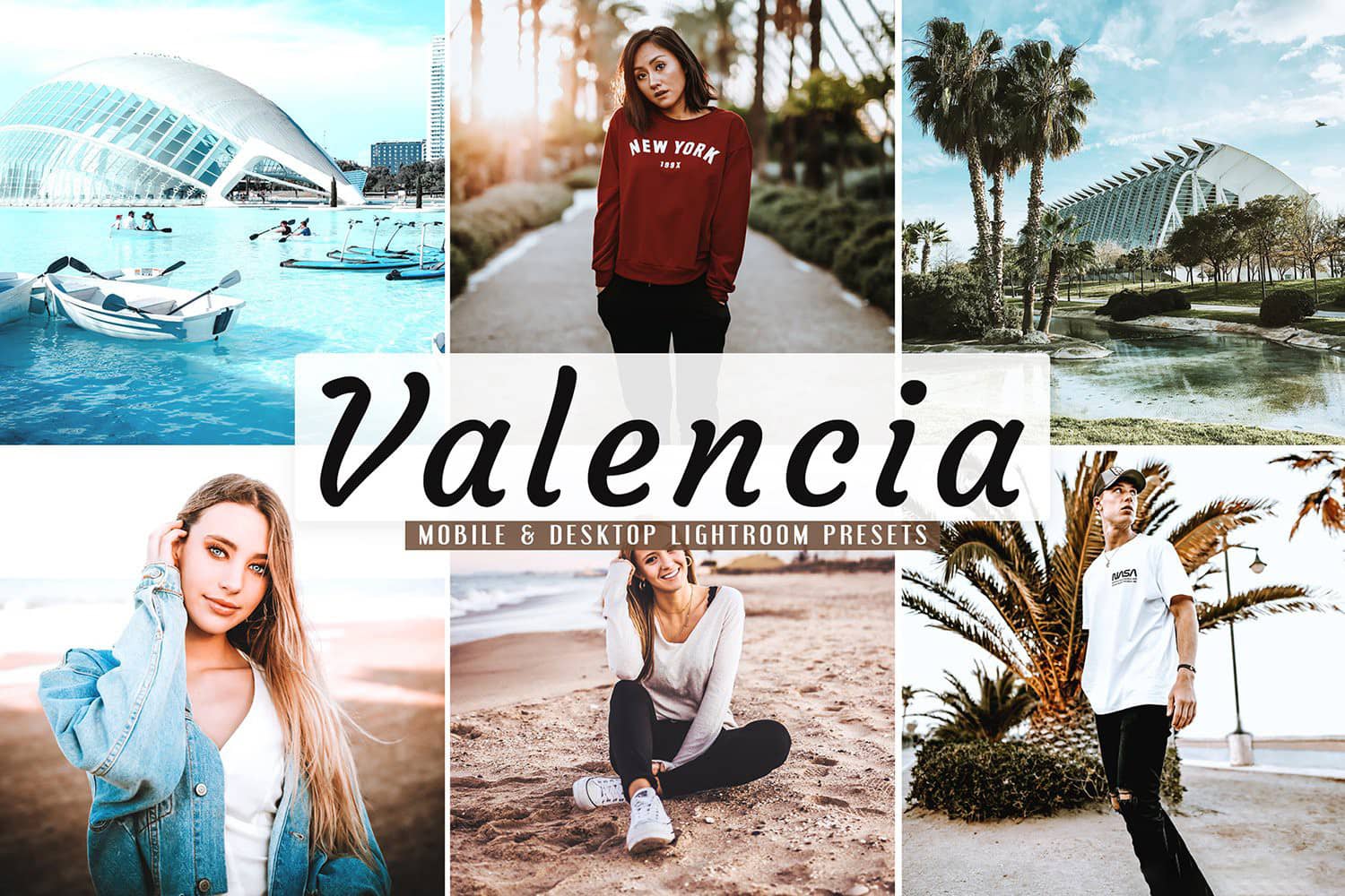 Valencia旅行明亮自然色调LR预设 手机LR预设Valencia LightroomPresets