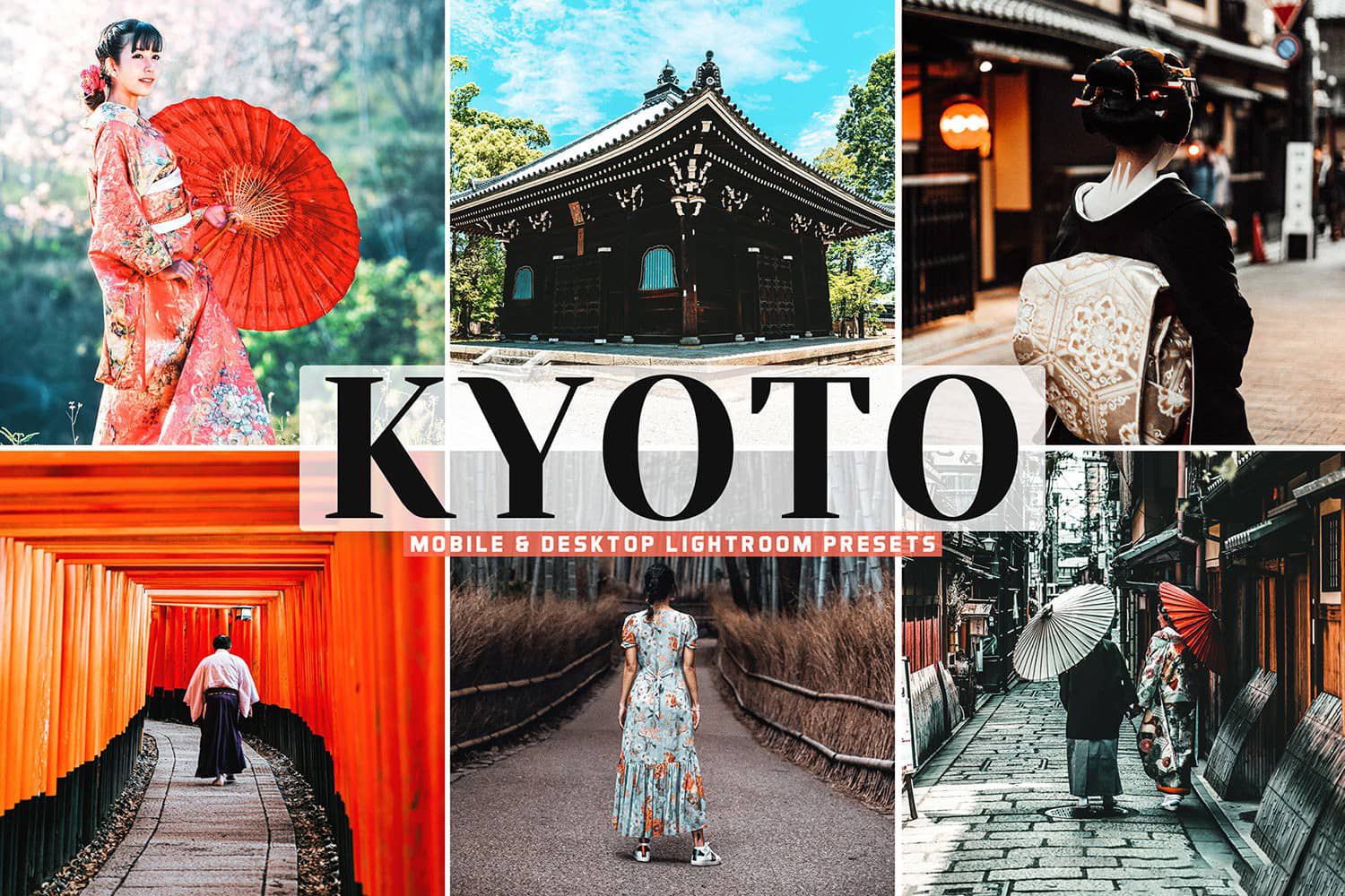 东京旅拍人文风光Lightroom预设 移动APP预设 Kyoto Lightroom Presets