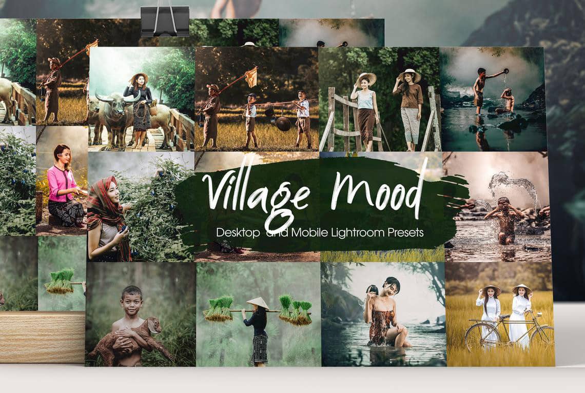 乡村人文风光旅拍摄影LR预设 手机APP滤镜 Village Mood Lightroom Presets