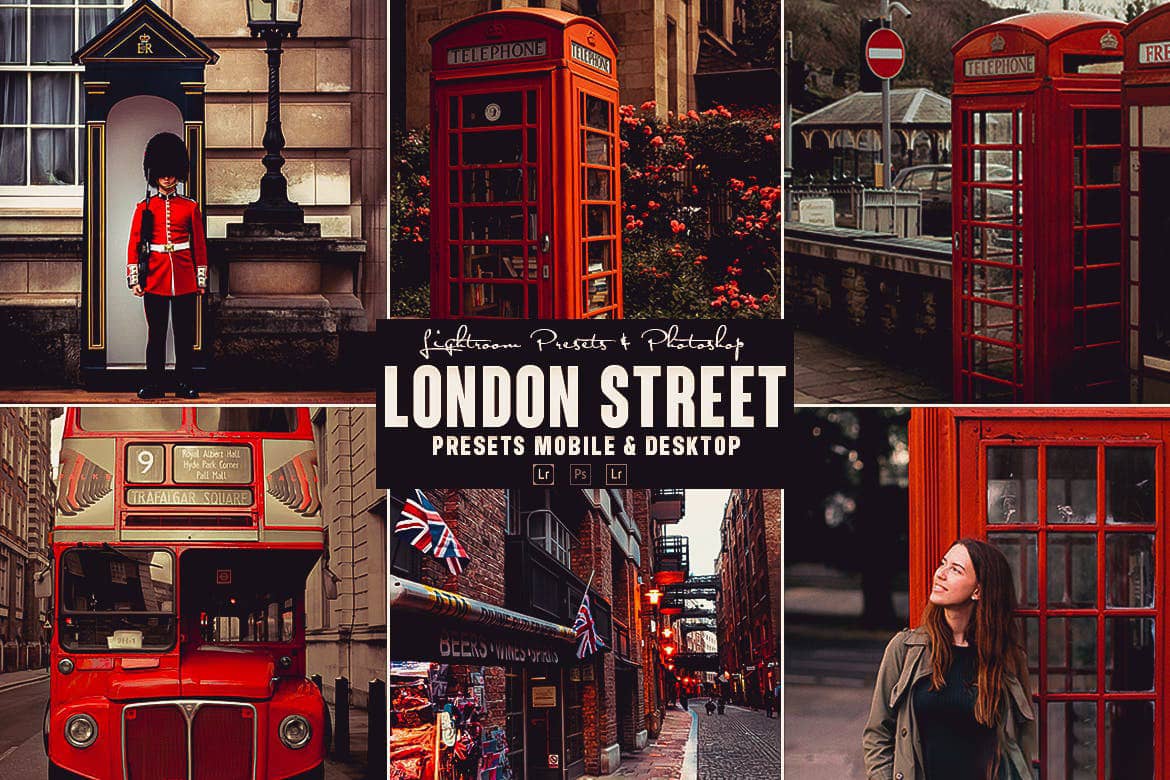 伦敦城市旅拍人文英伦风格Lightroom预设 London Photoshop Action Lightrom Presets