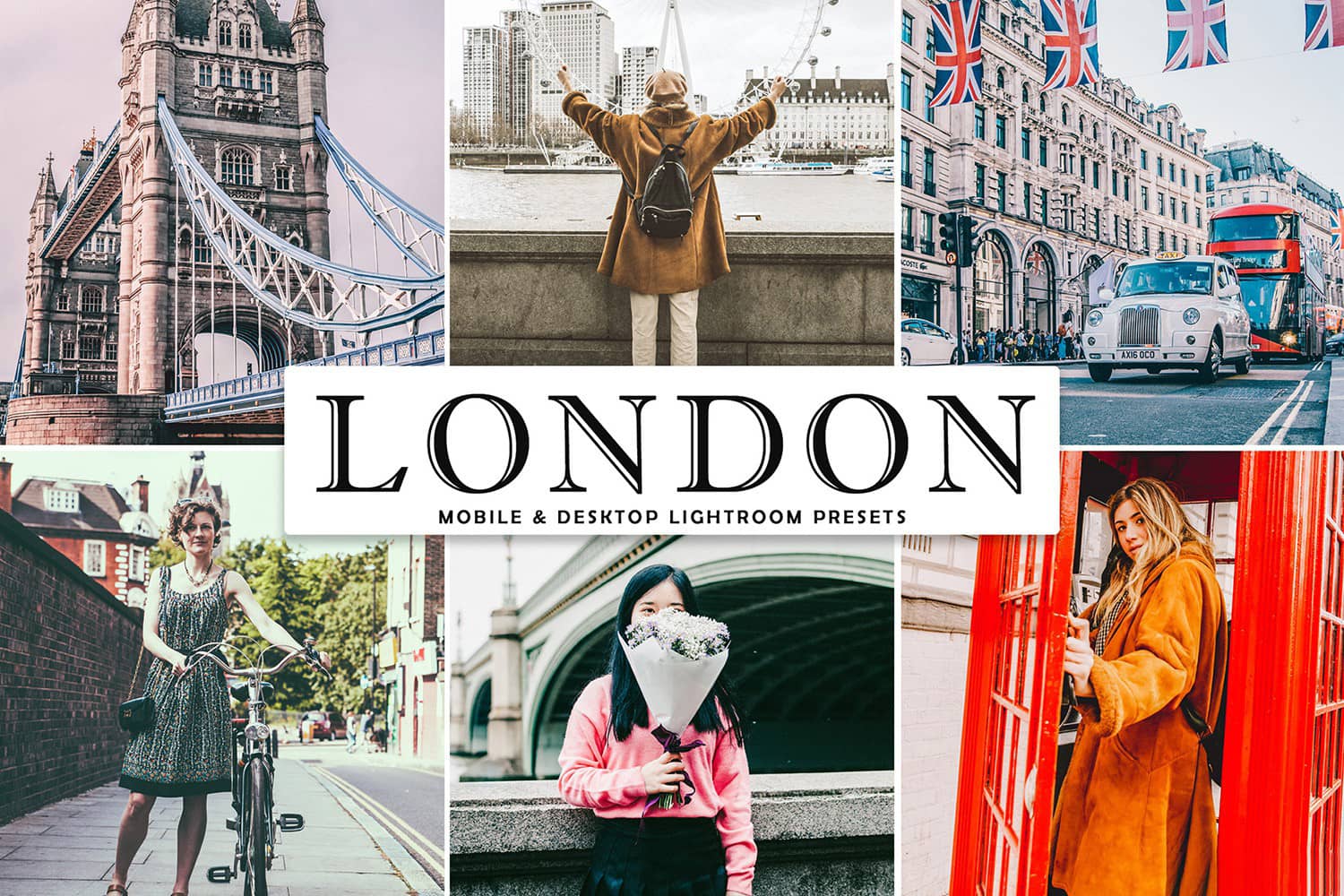 伦敦旅拍胶片人像Lightroom预设 移动APP预设 London Lightroom Presets