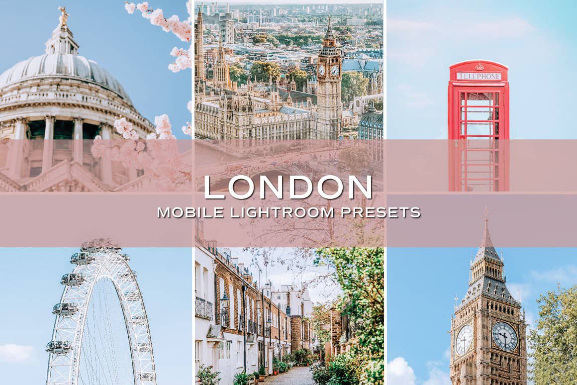 伦敦春季人文旅拍Lightroom预设 手机APP预设 London Lightroom Presets
