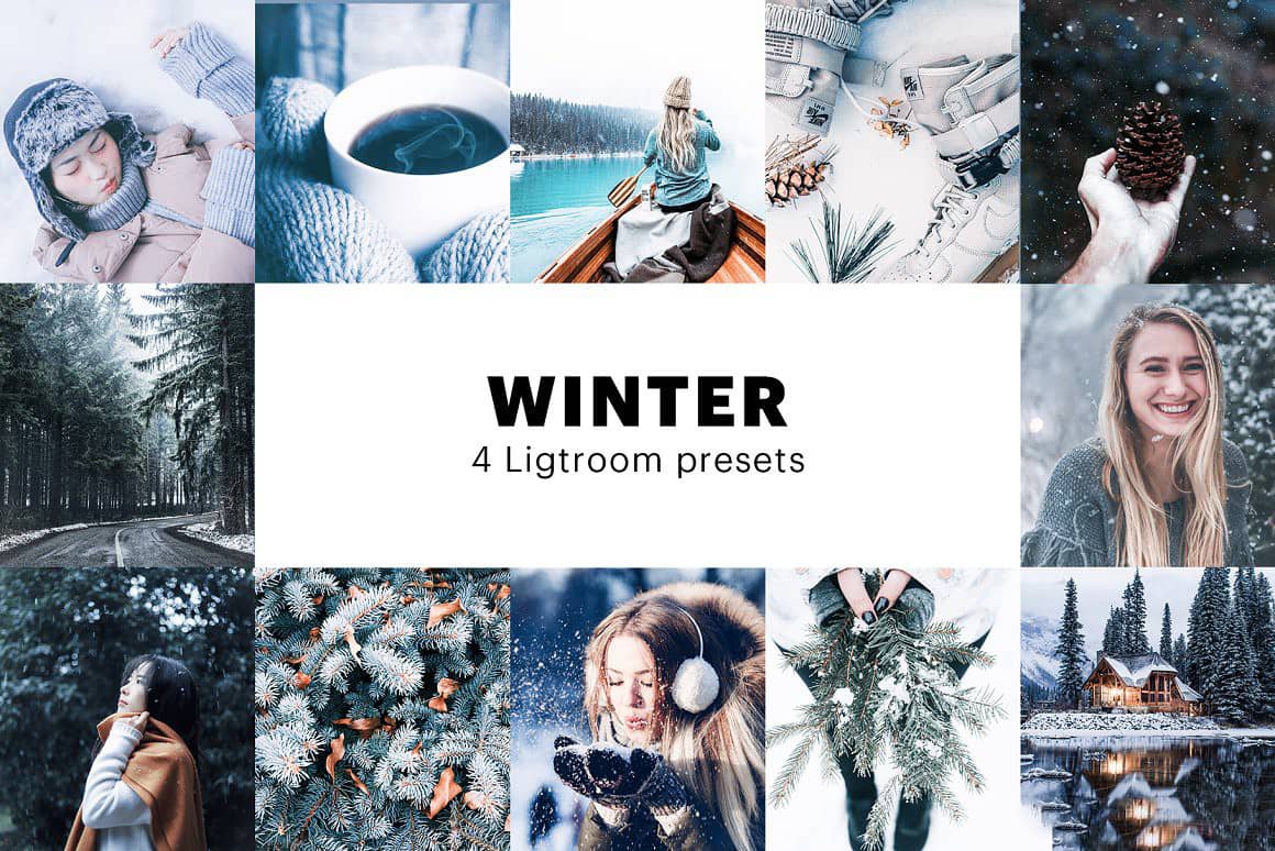 冬季旅拍人像风光Lightroom预设 APP调色滤镜 Photoshop Winter Lightroom Presets