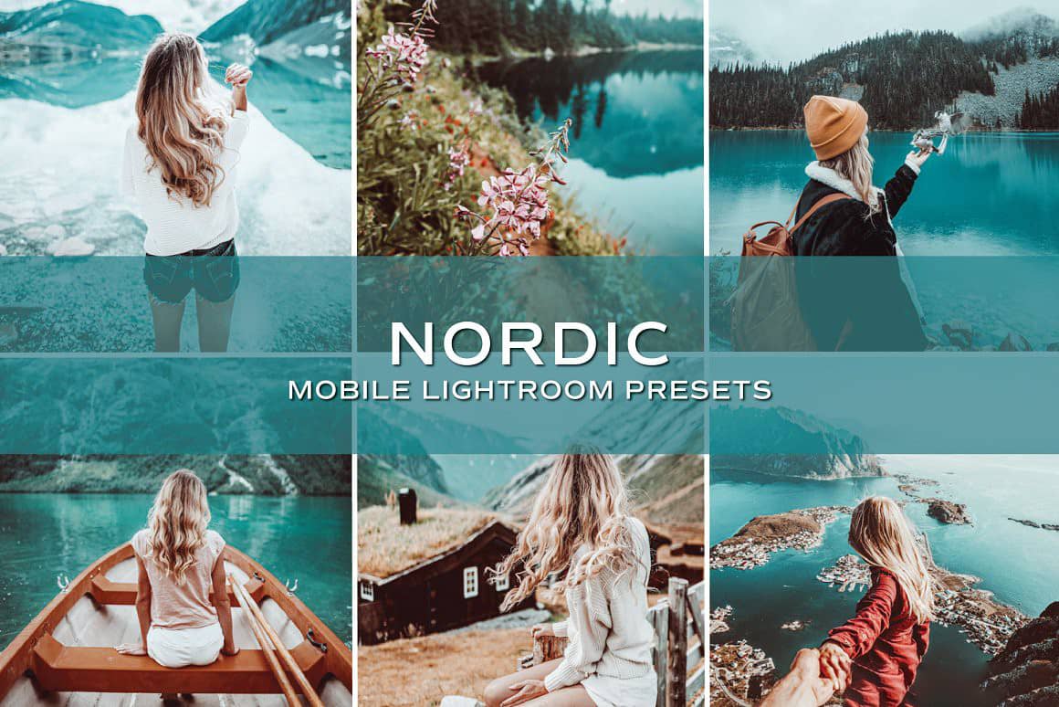 北欧风INS旅拍人像Lightroom预设 手机APP滤镜 Nordic Lightroom Presets
