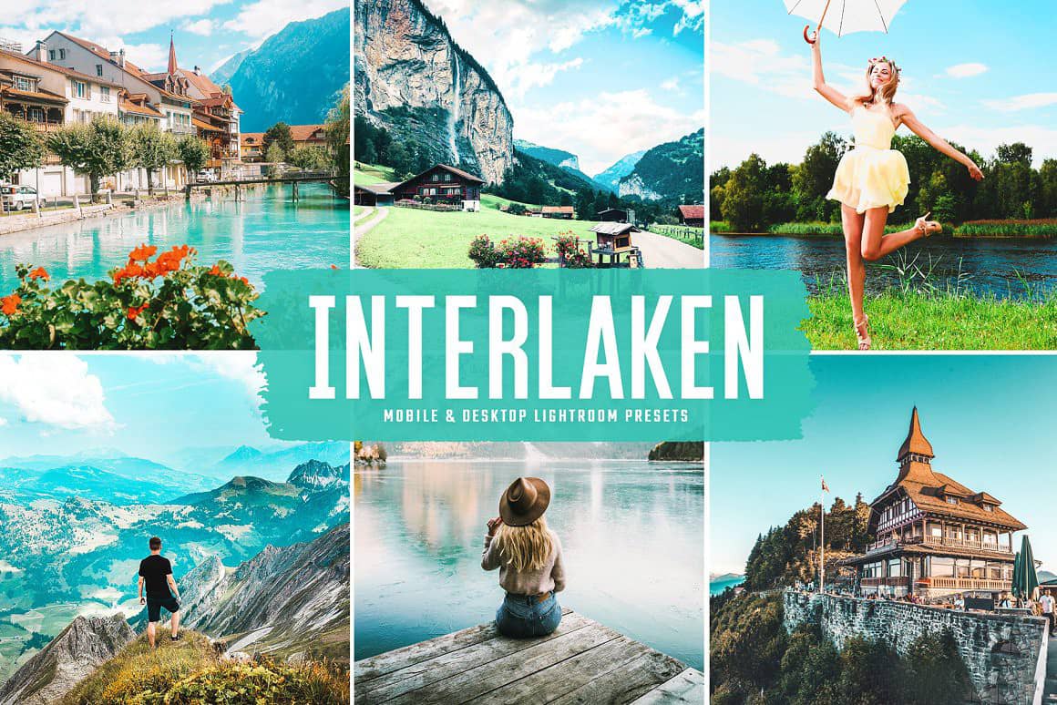 因特拉肯旅拍人文风光Lightroom预设和移动LR预设 Interlaken Lightroom Presets