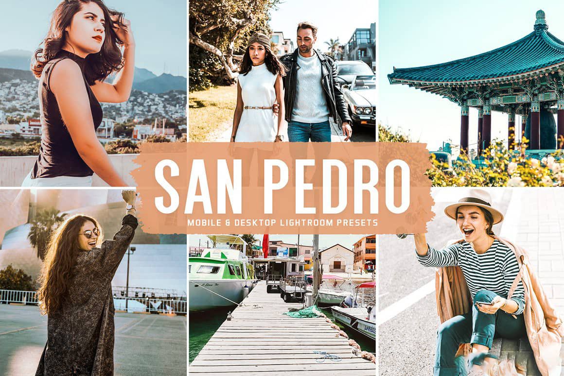 圣偑德罗旅拍风光人像Lightroom预设和移动LR预设 San Pedro Pro Lightroom Presets
