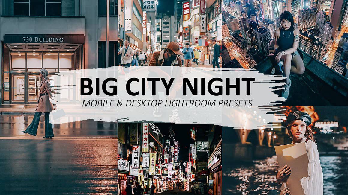城市夜景街头摄影LR预设 手机APP预设 Night Photography Lightroom Preset