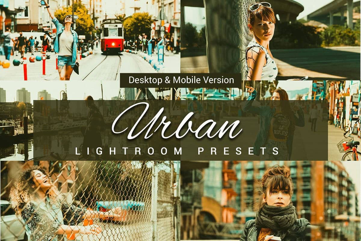 城市旅拍人像蓝橙色LR预设 移动APP+LUT滤镜 Urban Lightroom Presets