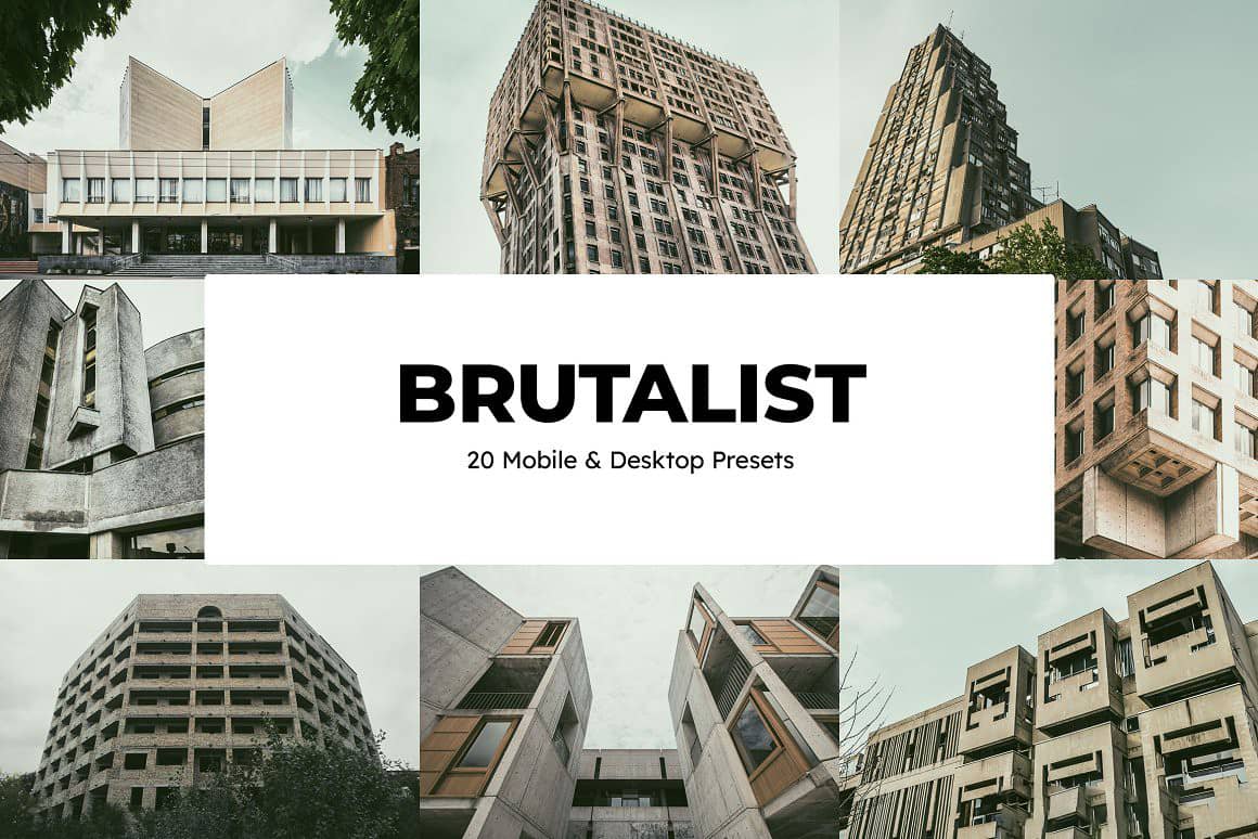 城市旅拍建筑摄影后期调色胶片Lightroom预设及视频后期调色LUT预设