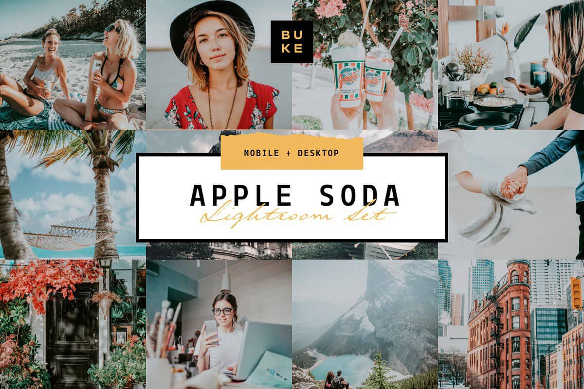 城市旅拍褪色大气温暖胶片Lightroom预设 Apple Soda Lightroom Preset