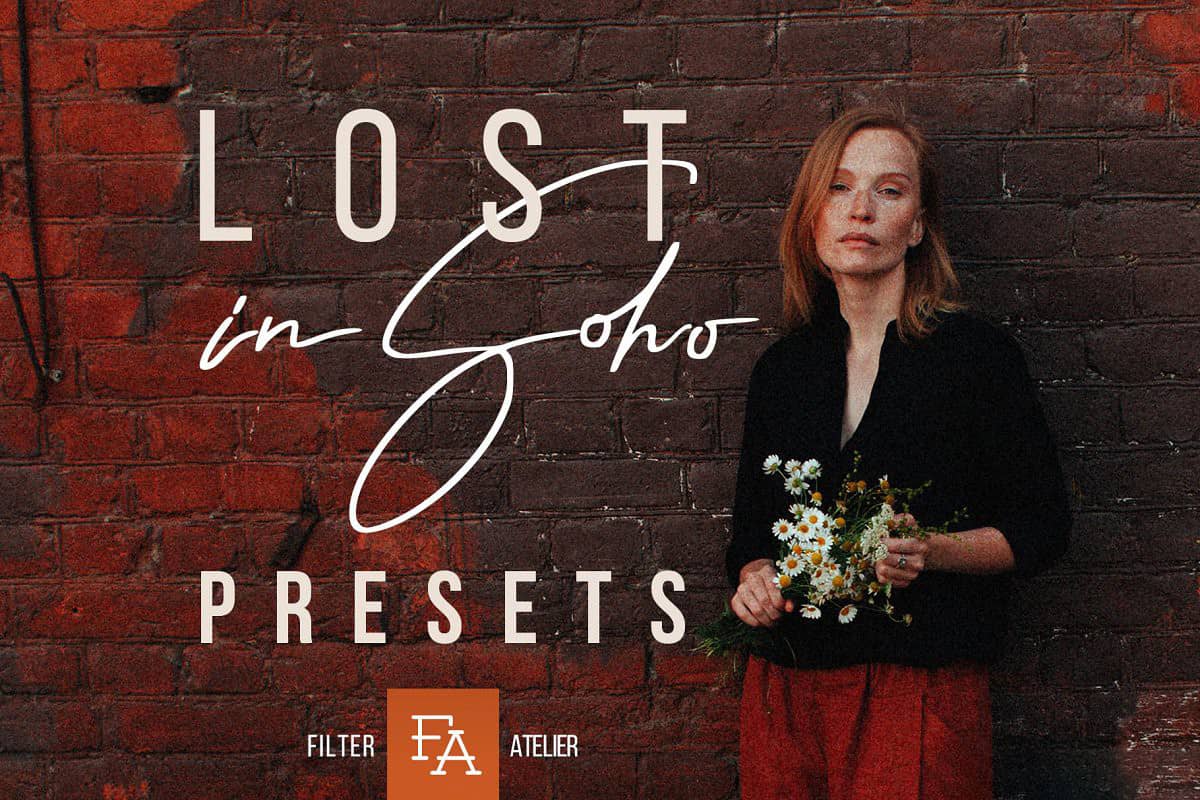 城市时尚肖像电影暖色调LR 手机APP滤镜 Lost in Soho Lightroom ACR Presets
