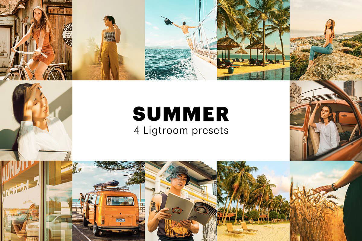 夏季旅拍人像风光Lightroom预设 APP调色滤镜 Summer Lightroom Presets