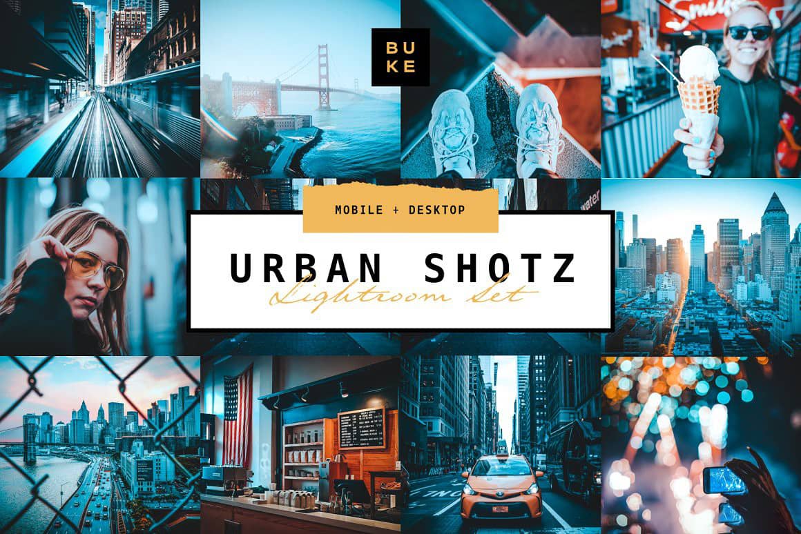 大气城市旅拍建筑夜景蓝绿调Lightroom预设 Urban Shotz – Pro Lightroom Preset