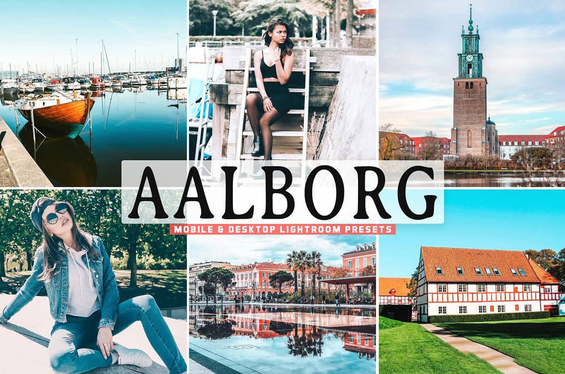 奥尔堡人文风光摄影Lightroom预设 手机APP滤镜 Aalborg Pro Lightroom Presets