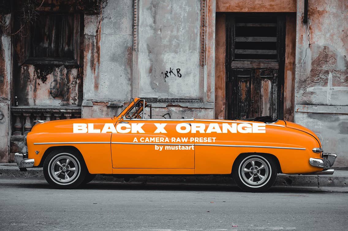 工业风城市旅拍黑金胶片Lightroom预设Black x Orange – Urban CR Filter