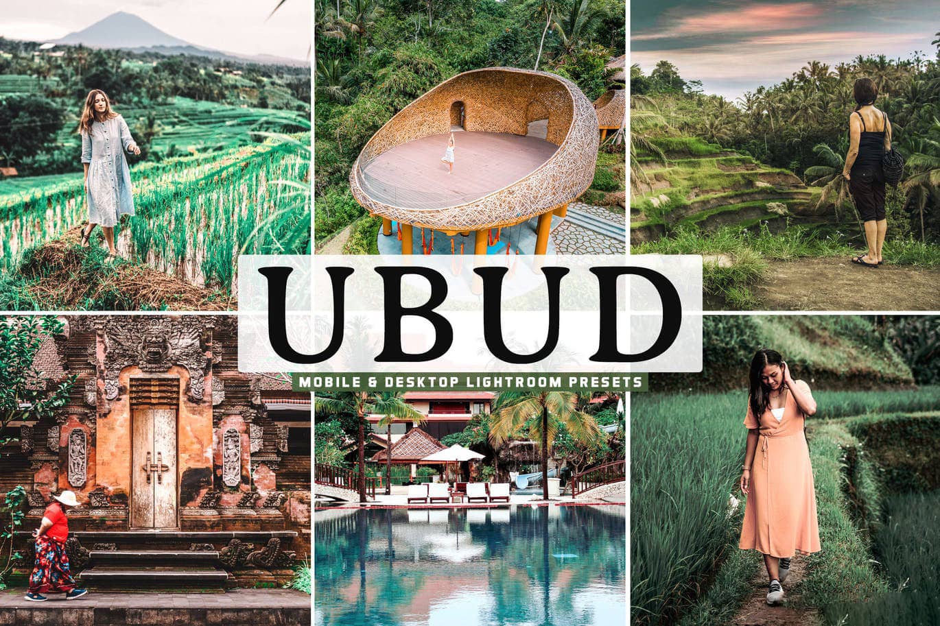 巴厘岛乌布旅拍人文风光Lightroom预设与移动版LR预设 Ubud Lightroom Presets