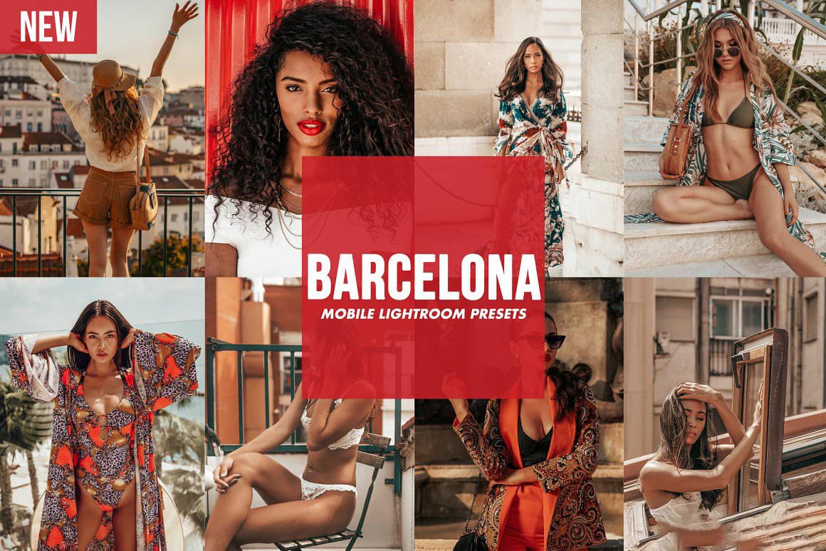 巴塞罗那旅拍时尚人像Lightroom预设 手机APP预设 Lightroom Preset BARCELONA